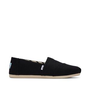 Toms Alpargata Black and Cream Zigzag Canvas Shoes
